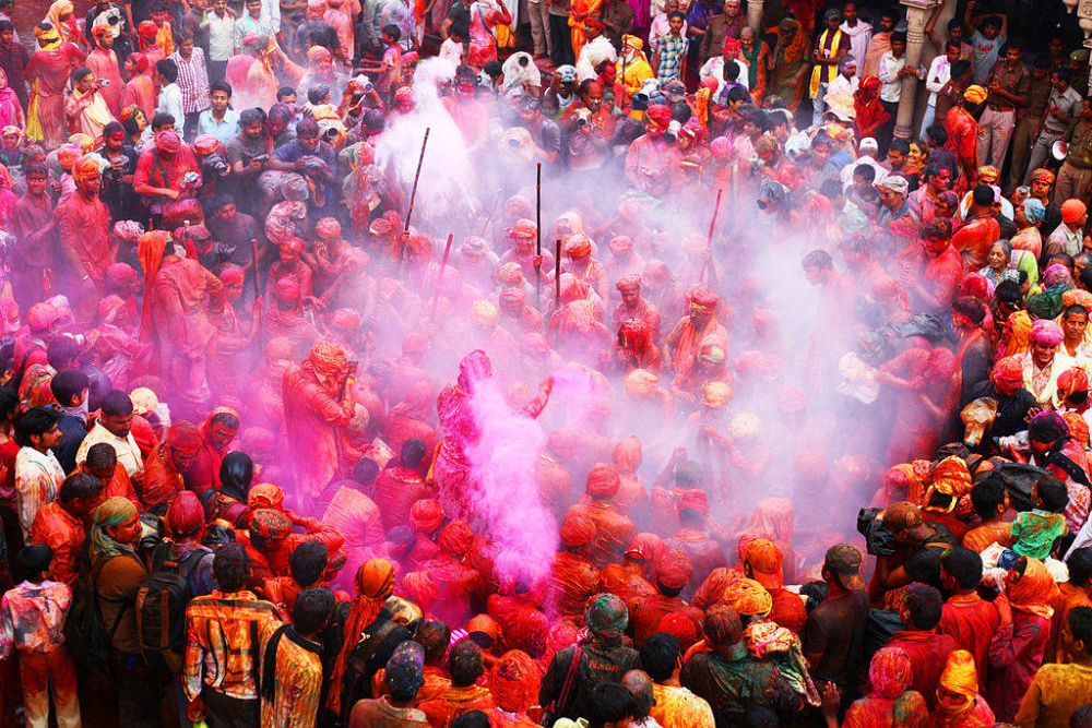 holi festival in Barsana India holi festival celebration 2019