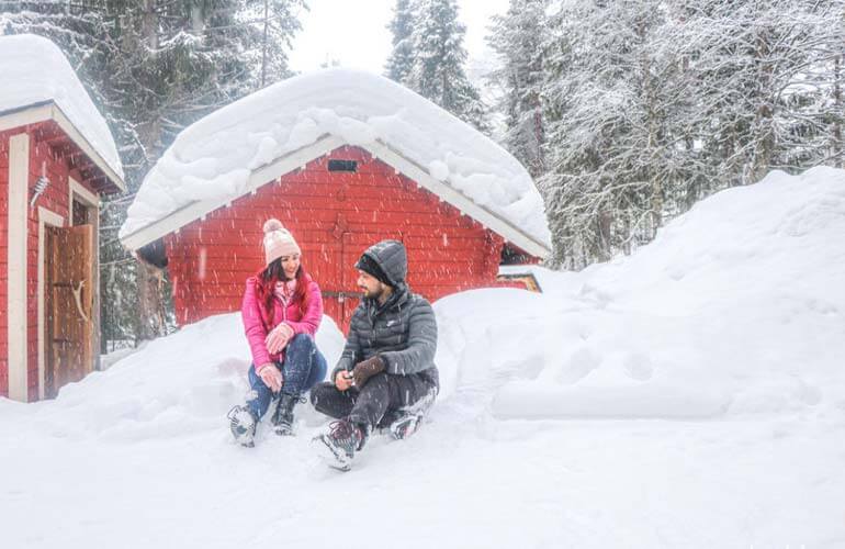 Rovaniemi Finland in February