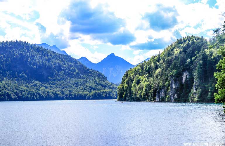 Alpsee near Neuschwanstein Castle