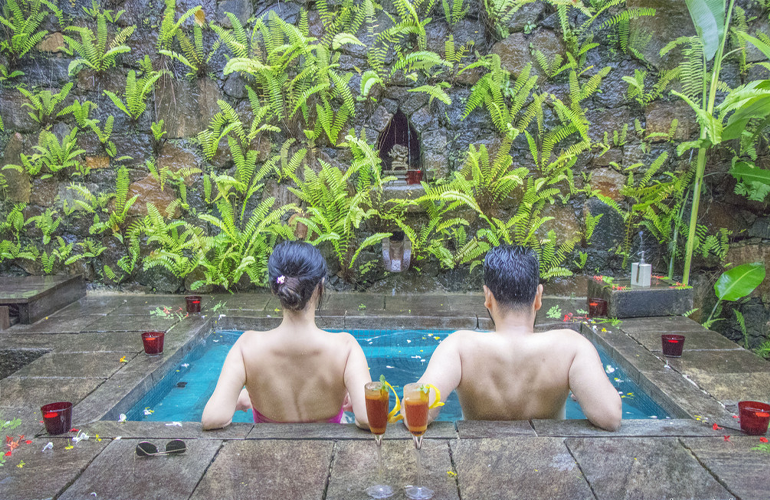 couple in jacuzzi