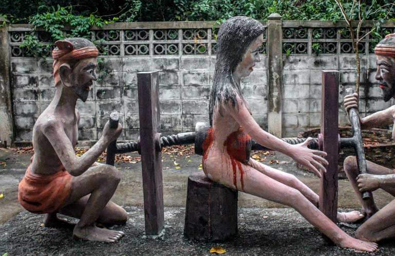 Wang Saen Suk Hell Garden - Thailand (weird tourist attractions)