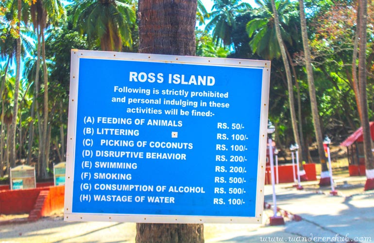 Ross island Andaman
