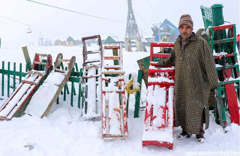 Sledges in Kashmir